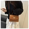 Vintage Faux Leather Shoulder Bag for Women, Butterfly Decor Small Crossbody Purse, Square Bag for Daily Use