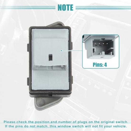 Right/Left Side Master Power Window Switch for VW Polo 9N 01–10 No.6Q0959856