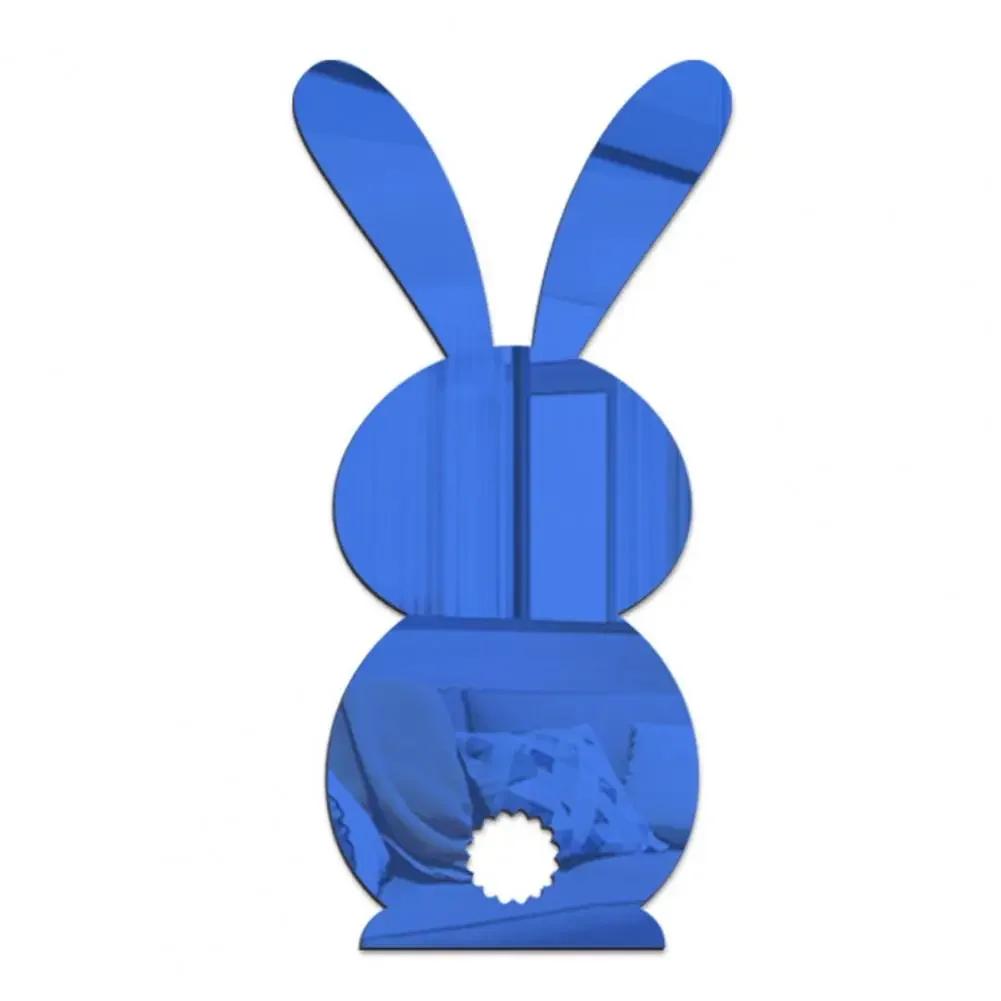 

Attractive Artistic DIY Mirror Rabbit ShapeTile Decals for Kindergarten DIY Mirror Tile Decals Home Decor Wall Sticker Bathroom 18x9cm