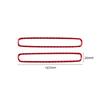 2x Red Carbon Fiber Front Door Side AC Vent Sticker for Dodge Charger 2015-