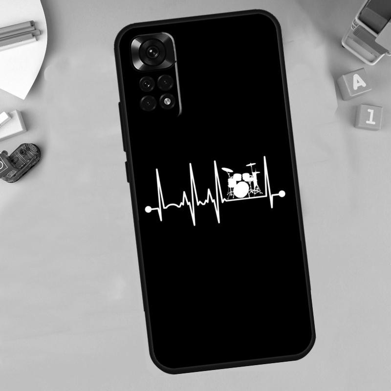 Musical Drum Drumsticks Drummers Funda For Xiaomi Redmi Note 12 Turbo 8 9 10 11 Pro 8T 9S 10S 11S 12S Redmi 10C 9C 12C Case