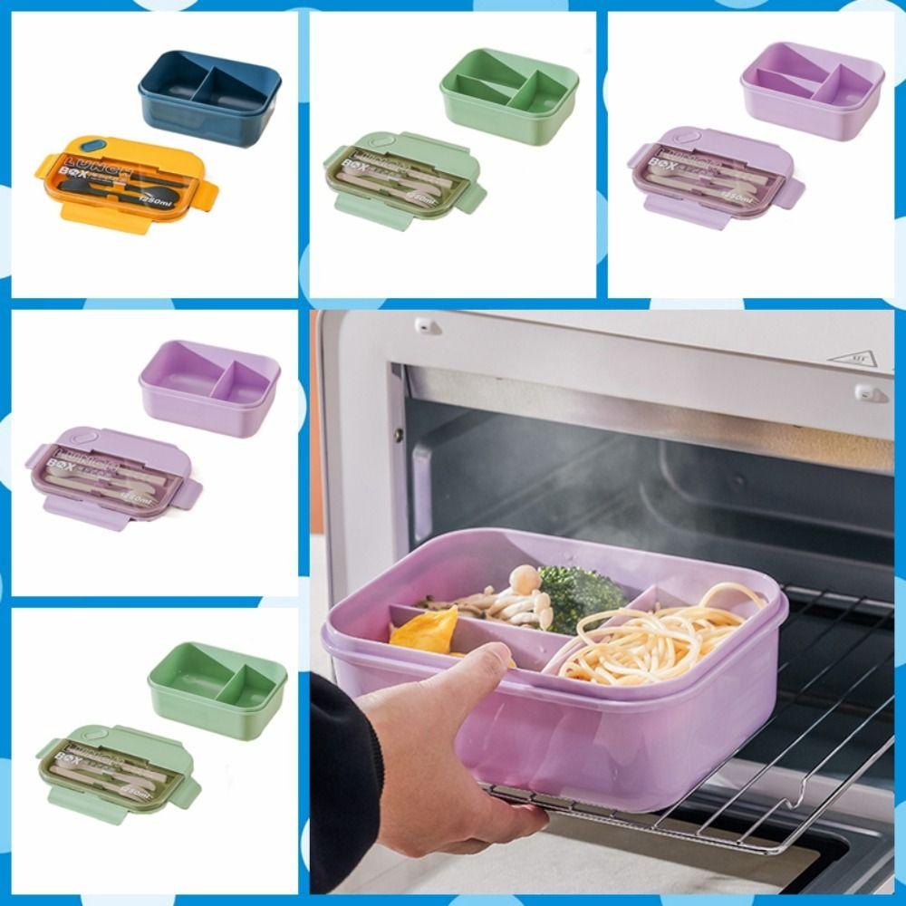 

2/3 отделения для решеток, ланч-бокс с палочками для еды, вилка, ложка, коробка для еды, контейнер для еды, офис