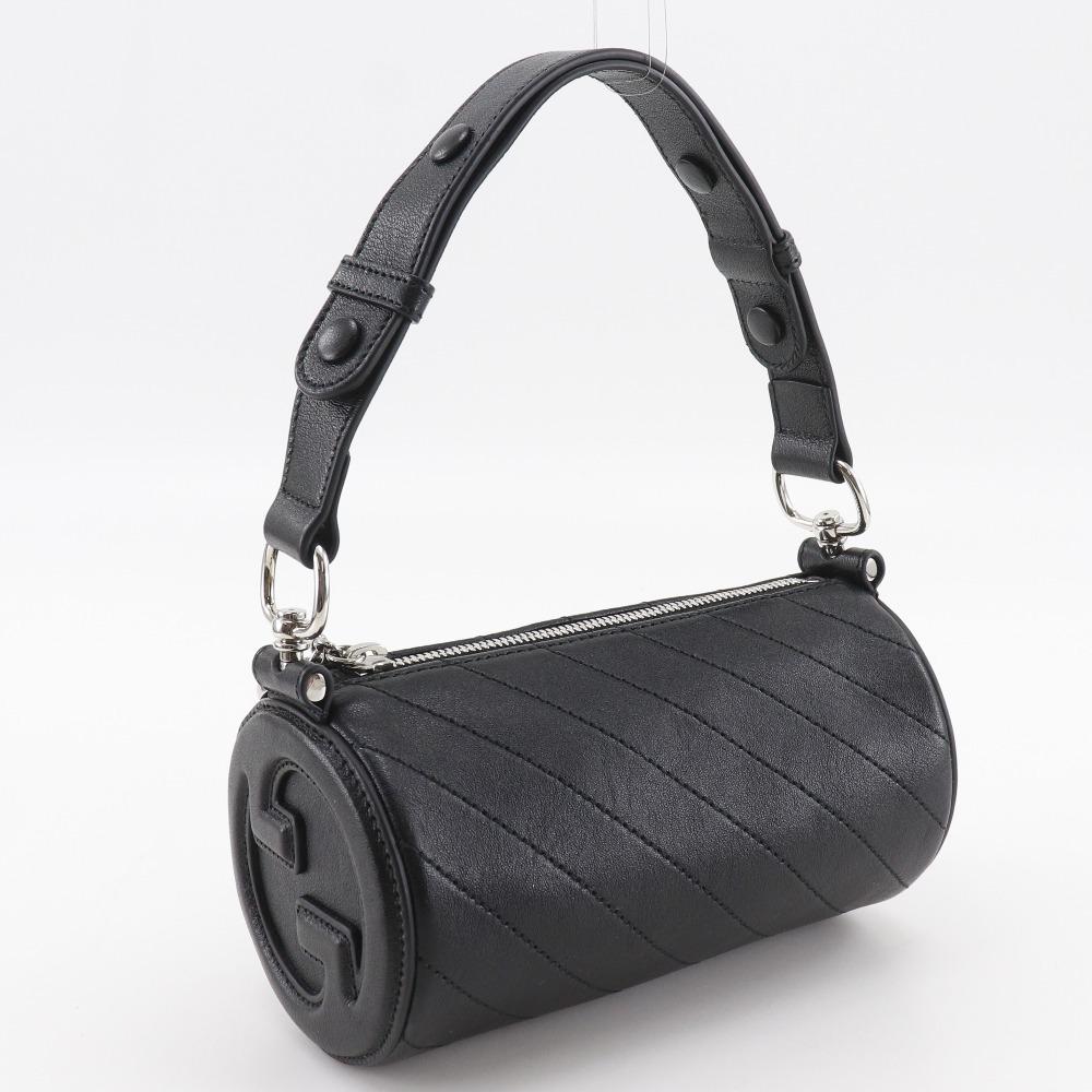 GUCCI Blondie Mini Shoulder Shoulder Bag 760170 black leather Women Used