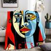 Famous Painter Pablo Picasso Throw Lightweight G Flannel Blanket Soft Skinfriendly for Summer Cooling