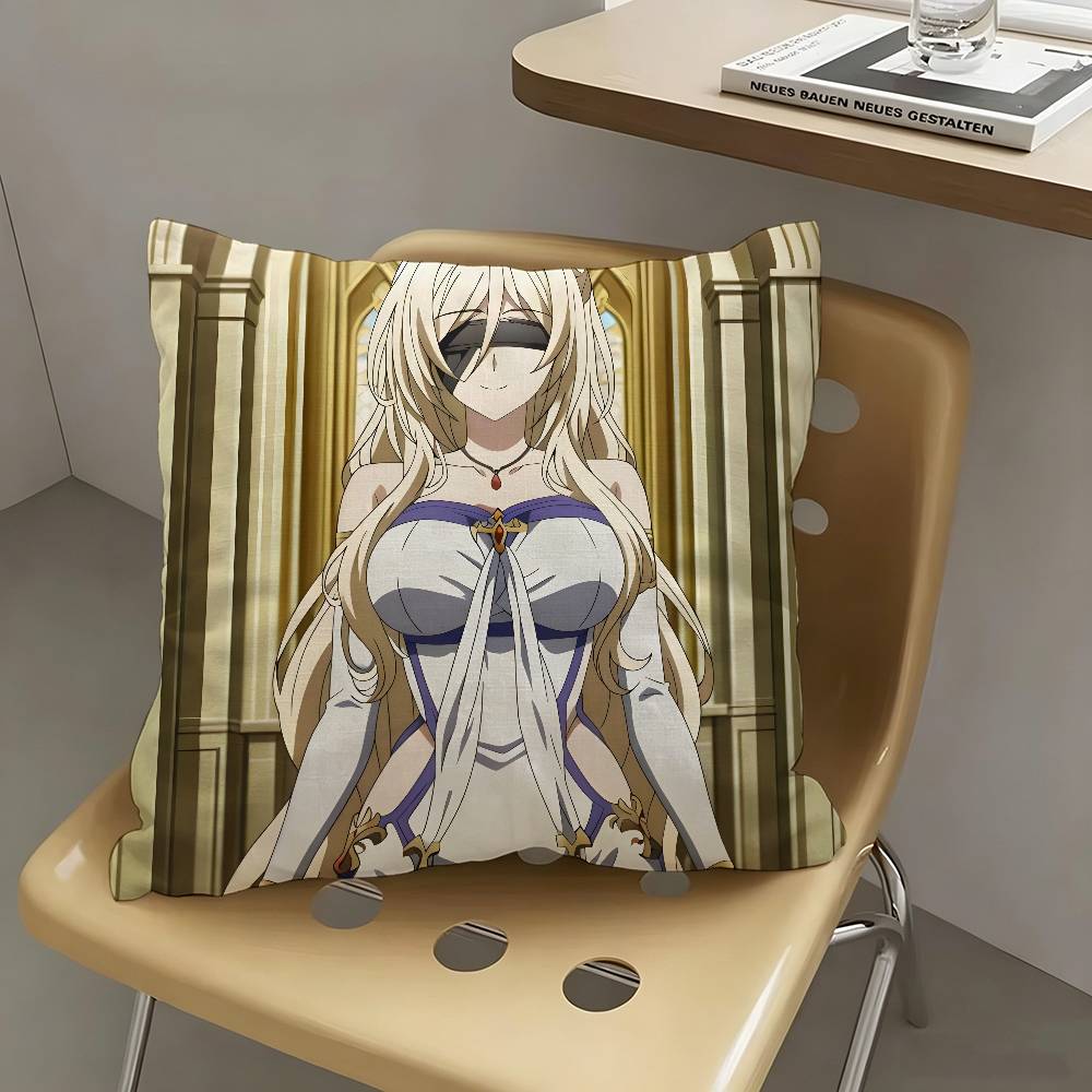 1pc Sword Maiden Goblin Slayer Pillow Case Fashion Square Pillowcase Bedroom Sofa Room Ins Decoration Leisure