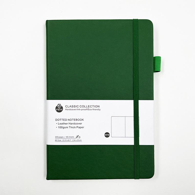 A5 Dot Grid Notebook with Strap - Stylish Business & Student Planner Journal A5