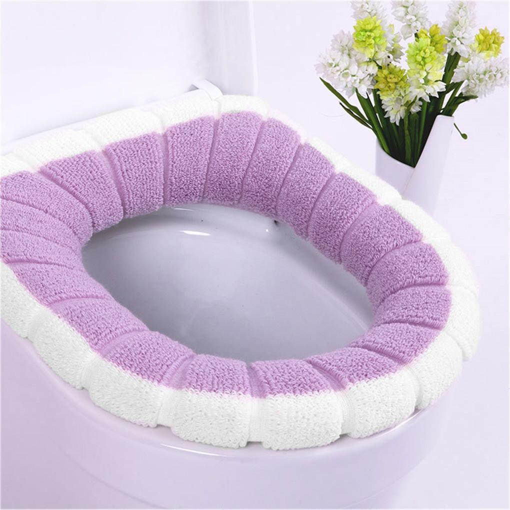 Toilet Seat Mat Soft Pad Washable Closestool Mat Warmer Cushion Bathroom Accessories
