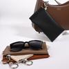 With Glasses Cloth Glasses Bag Soft PU Automatic Closed Sunglasses Case Waterproof Protective Cover Eyewear Pouch