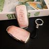 Pink Diamond Pattern Tpu For Chery Jaecoo J7 J8 Tiggo 8Pro Omoda 5 Remote Smart Car Key Case Cover Fob Bag Keychain Accessories