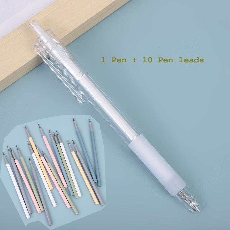 0.5mm Simple Transparent Press Neutral Pen Office School Writing Student Supplies Stationery
