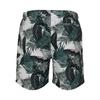 Urban Classics Mens Palm Leaf Swim Shorts