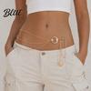 Sun Pendant Body Chain Boho Moon Chain Multi-layer Waist Belt