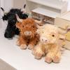 Langhaarige Hochlandrinder Plüschtiere Flauschige Realistische Rinderpuppe Lustige Sitz-Steh-Liegeposition Tierpuppe Niedliche Schreibtischdekoration