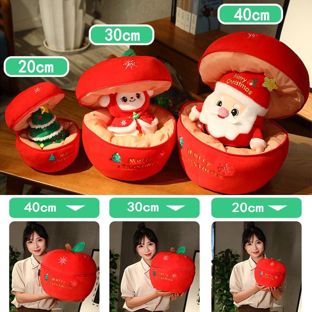 Lovely Christmas Stuffed Plush Toys Christmas Decoration 3D Stuffed Animals Elk Toy  Toddler