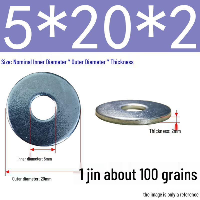 Galvanized Oversized Metal Washers M3-M60