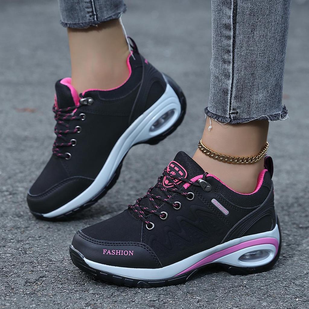 Women's Shock-Absorbing Thick-Soled Air Cushion Casual Sneakers for Spring and Autumn