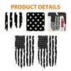 Fit Most Truck Tailgate Decal Sticker Made In USA Distressed American Flag Black