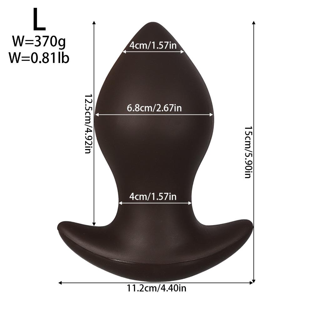 Liquid Silicone Anal Plug for Men Women - Soft Butt Plug for Anal Stretching, Body-Safe Adult Sex Toy for Solo & Couples