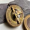 Brass Pocket Compass Vintage Style Compass Hand Compass Sundial Steampunk