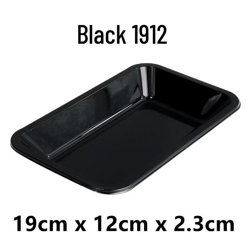 Disposable Black Rectangular Serving Tray