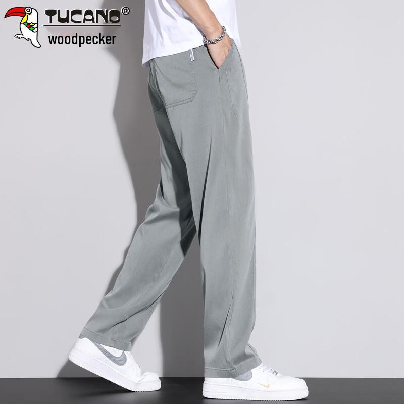 TUCANO Men's Lyocell Blend Loose Straight Casual Pants