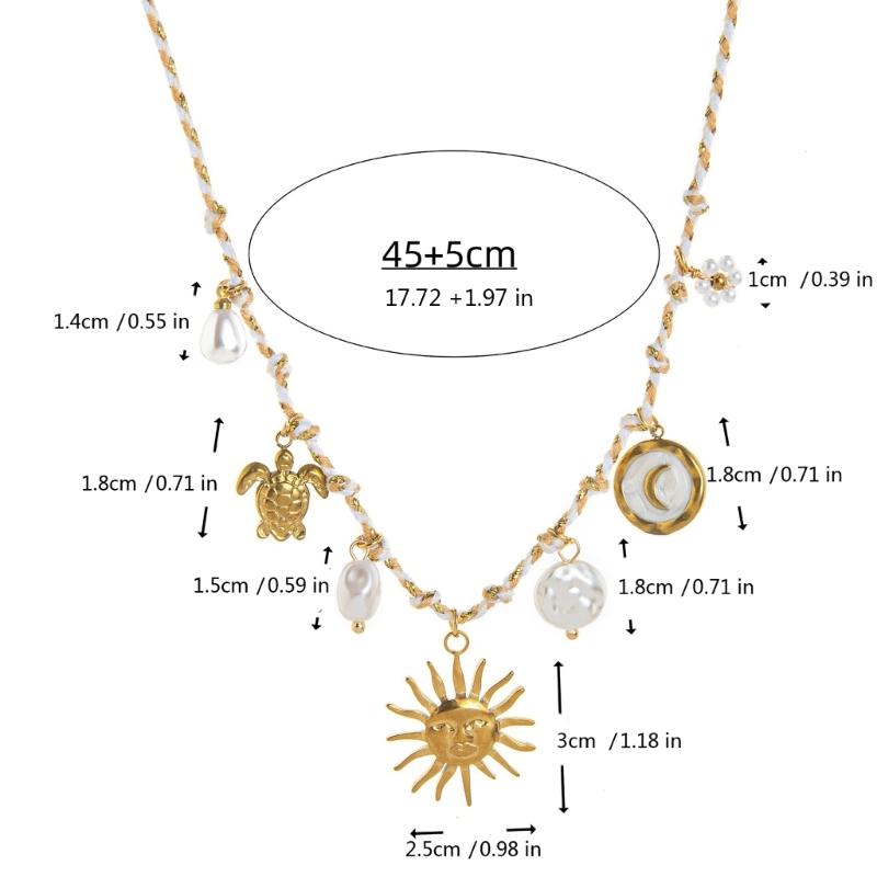 Handcrafted Knot Design Starfish Necklace Comfortable Rope Chain Jewelry Accessory For Casual Outfit Enhancer