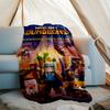 Minecraft Theme Printed Blanket - Perfect for Couch, Bed, Travel & Outdoor Use | Machine Washable, Cozy & Durable.