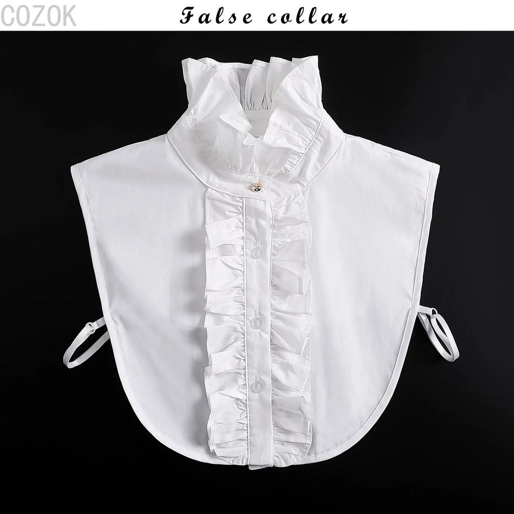 Girls Bowknots Lapel Shirt Detachable Collar Autumn Sweater Blouse Women Fake Collar Girls Removable Shirt Neck False Collar