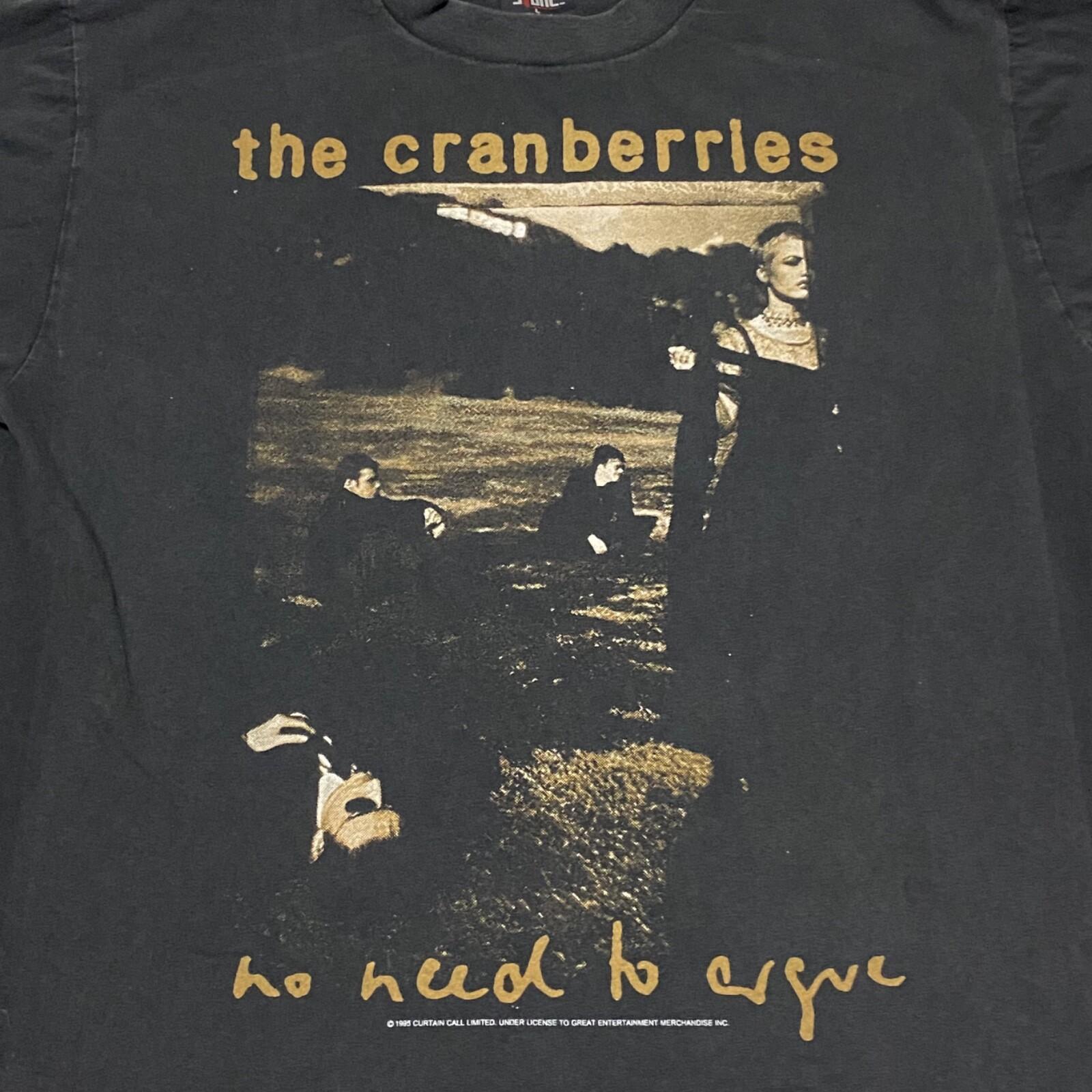 The Cranberries No Need To Argue 1994-95 Tour L 90s Футболка с одинарным швом РЕПРИНТ L