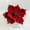 2025 Christmas High-end Flannelette Simulation Flower 28cm Golden Champagne Christmas Tree Decoration Flower Arrangement