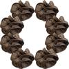 Satin Fungus Edge Hair Ring Female High-end Solid Color Scrunchie High Elastic Hair Accessories