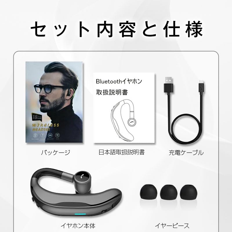 Bluetooth Wireless Siri IPX4 Sound Compatible with Japanese Instruction Manual 5.4 Headset, Earphones, Over-the-Ear, 180° Rotation, Calling, Built-in