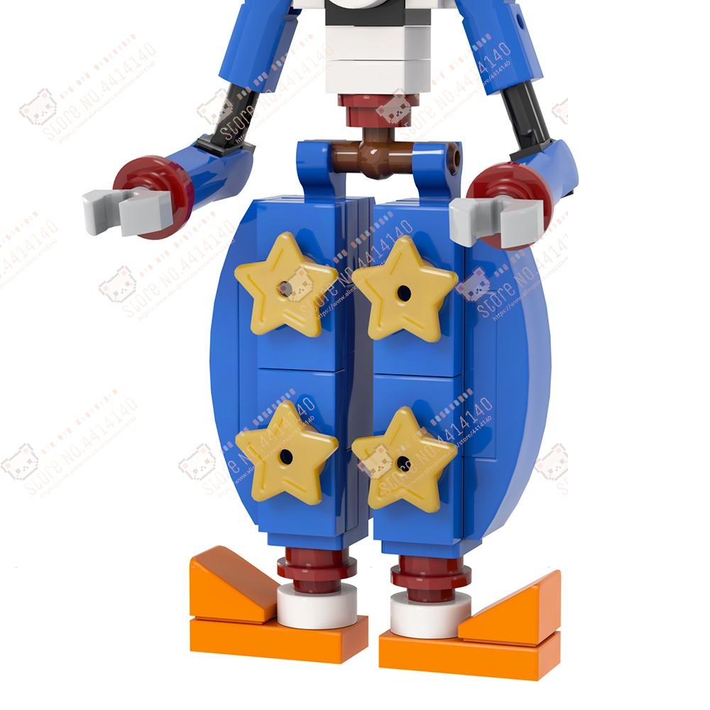 Midnight Bear Series MOC Character Decoration Building Blocks DIY Game Horror Action Figure Models Assembly Bricks Toys For Kids