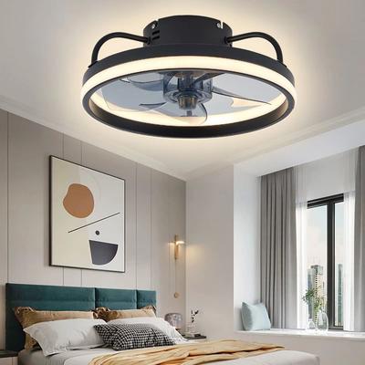 Ventilateur de Plafond LED Bidirectionnel Réglable Télécommande Puissance 55W Ventilateur de Plafond avec Lumière Fonctionnement Silencieux 2 en 1 Ventilateur Luminaire LED de Plafond