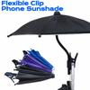 Bending Design Cell Phone Umbrella with Clip Phone Sun Shield Car Phone Holder  Mobile Phone Use