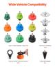 Coolant Pressure Tester Kit, 28Pcs Radiator Vacuum Refill Kit with 4 Adapters, Universal Fit, Automotive Cooling System Pressure Tester Kit, with