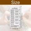 Quick Gauge Ruler,Gauge Ruler For Knitting And Crochet,No Counting Needed,Easy To Measure Stitch Gauges For Sewing, Knitting