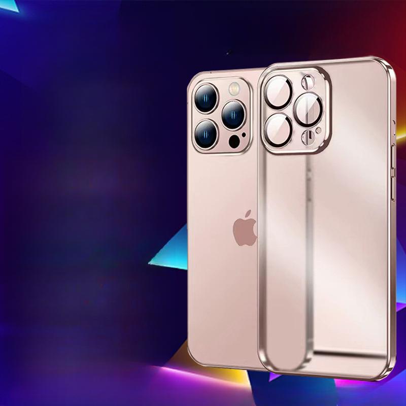 Applicable To Apple IPhone 14Pro Full-inclusive PC Phone Case 15 Transparent 12/11/13 Hard Case Xs