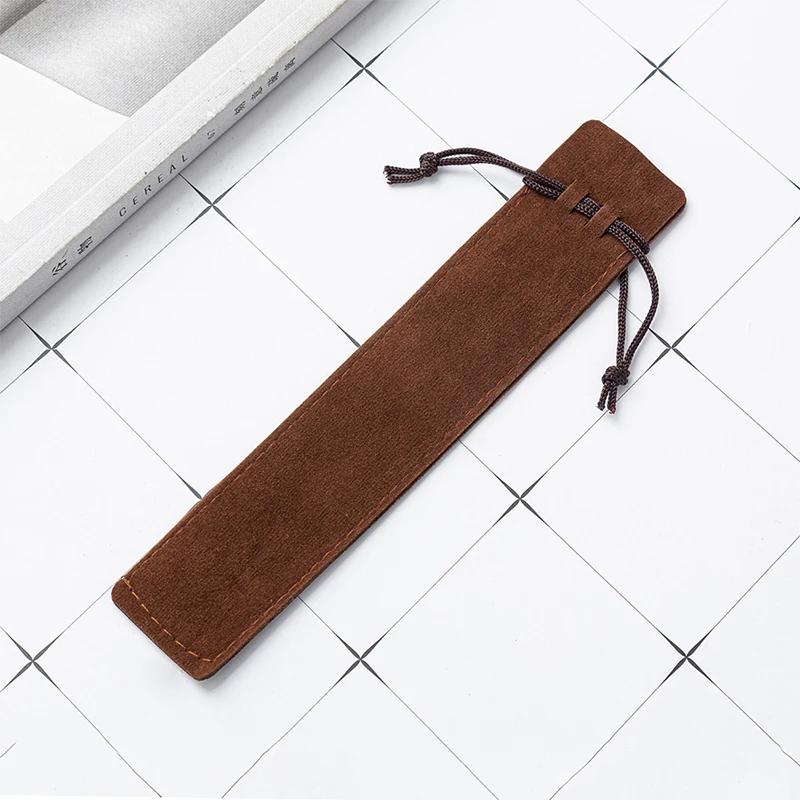 50 Pcs Velvet Pen Pouches Soft Drawstring Pencil Cases for School/Office, Gift Packaging, Student Stationery Organizer