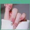 B461 Handcrafted Light Therapy Wearable Nail Piece Wholesale Bulk Pre-made False Nail Piece Reveals Beautiful Hands