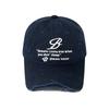 Niche design high street washing destroys baseball caps, women show their faces, small embroidery makes old soft top caps, trendy brands