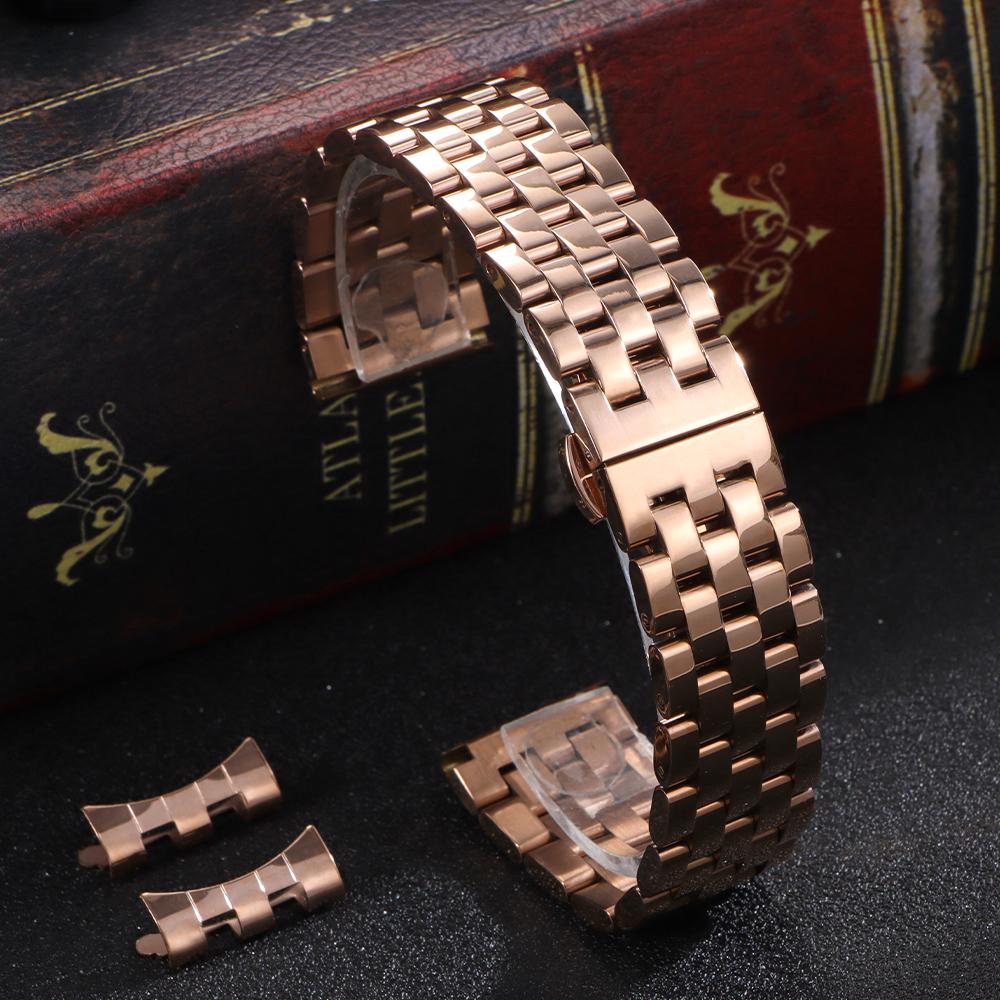 

18mm 20mm 22mm High Quality Solid Stainless Steel Strap Universal Watchband Curved End Wristband for Men for Tissot for Citizen 22mm