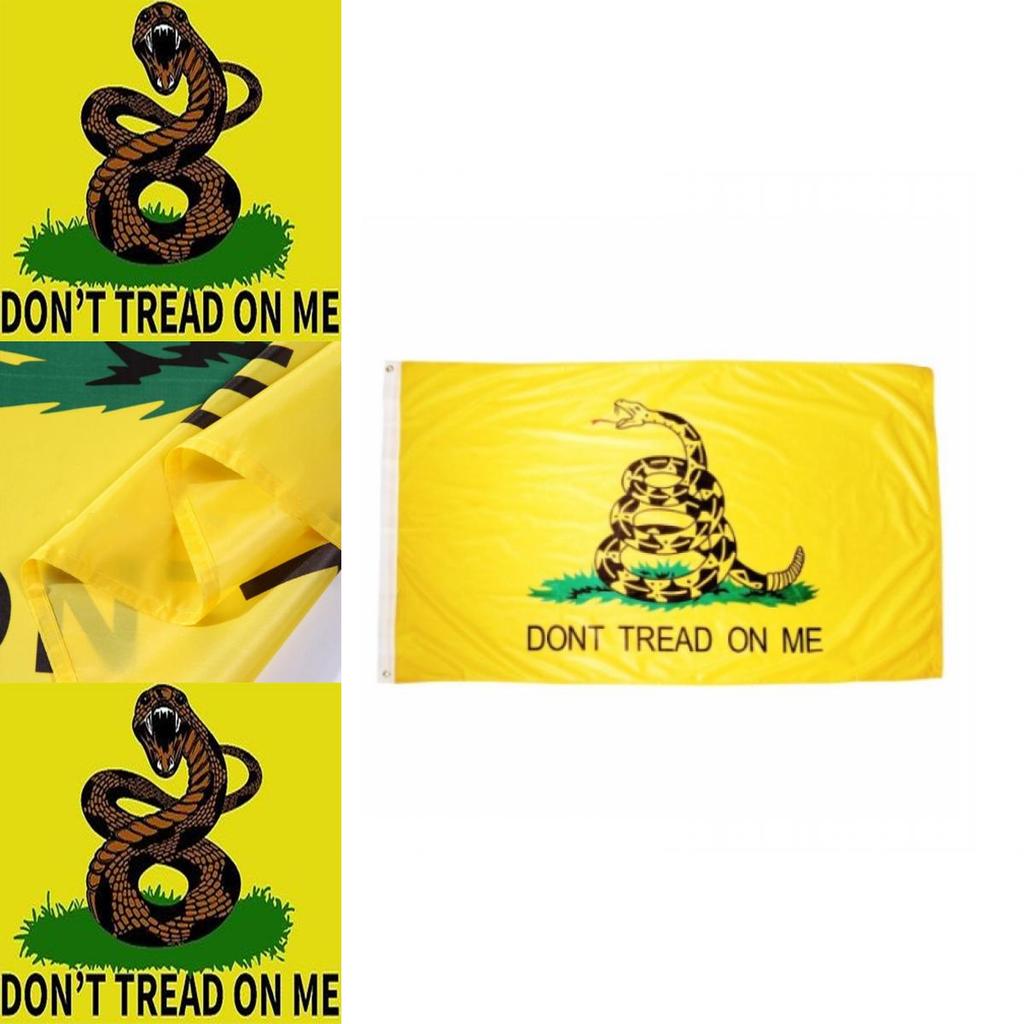 Don't Tread On Me Schlangenflagge Polyester Material Gadsden Flagge Für Unabhängigkeitstag Feiern