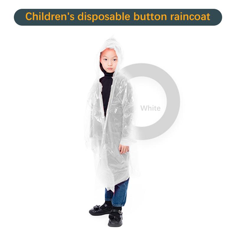 Child Disposable Raincoat Outdoor Hiking Rafting Mountaineering Water Projects With Disposable Rain Poncho