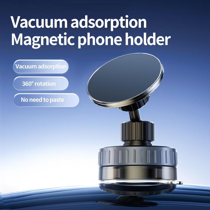 Upgraded 360° Adjustable Vacuum Magnetic Suction Cup Phone Mount, Phone Holder for Your Car, Hands-Free Magnetic Cell Phone