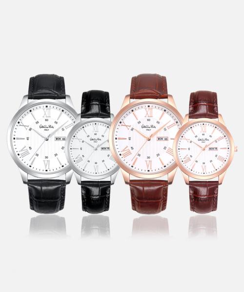 

[Valentino Rudy] Valentino Rudy Couple Leather Wristwatch Set VR1126A 1_VR1126A-RGBR L