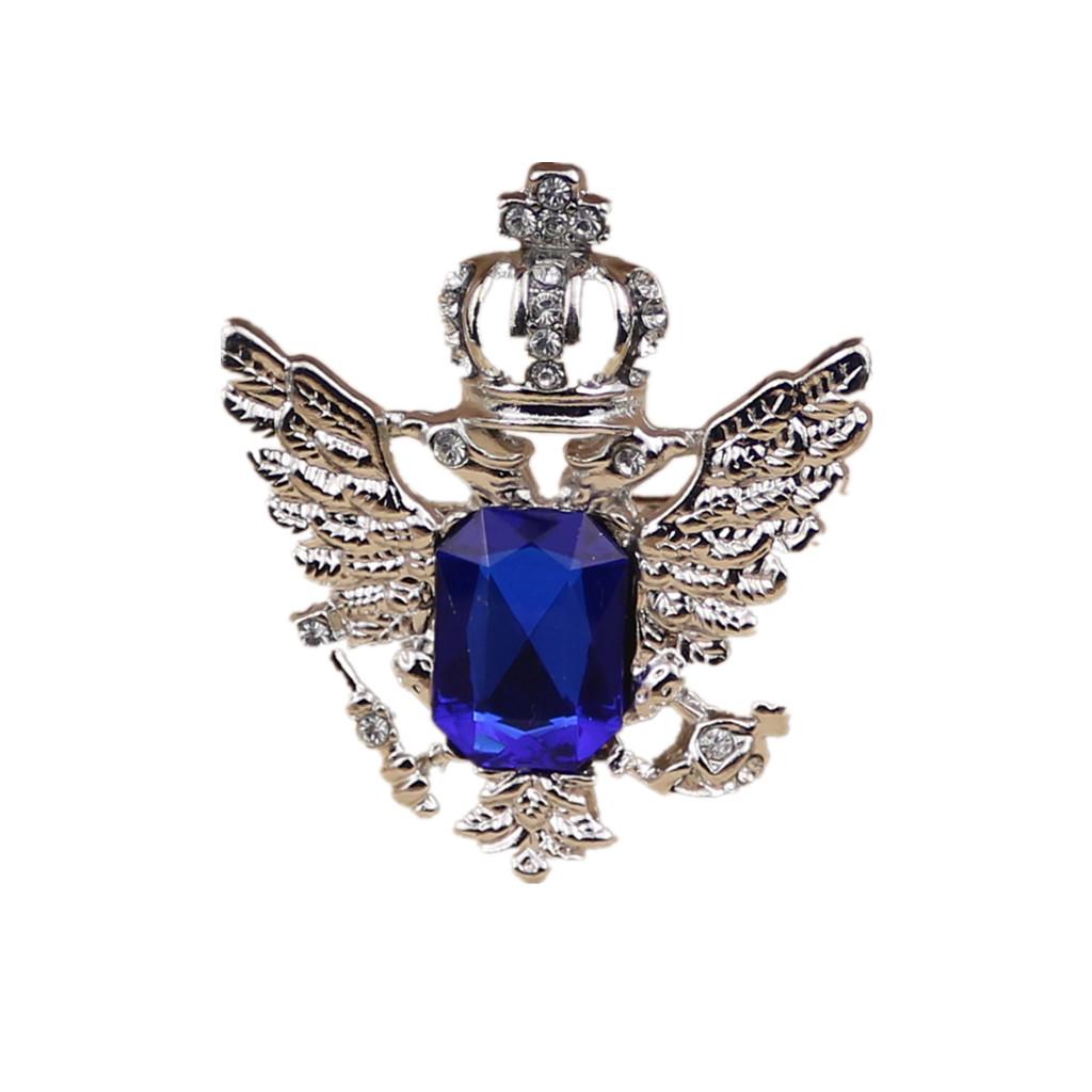 Eagle Pattern Collar Brooch Pin for Men