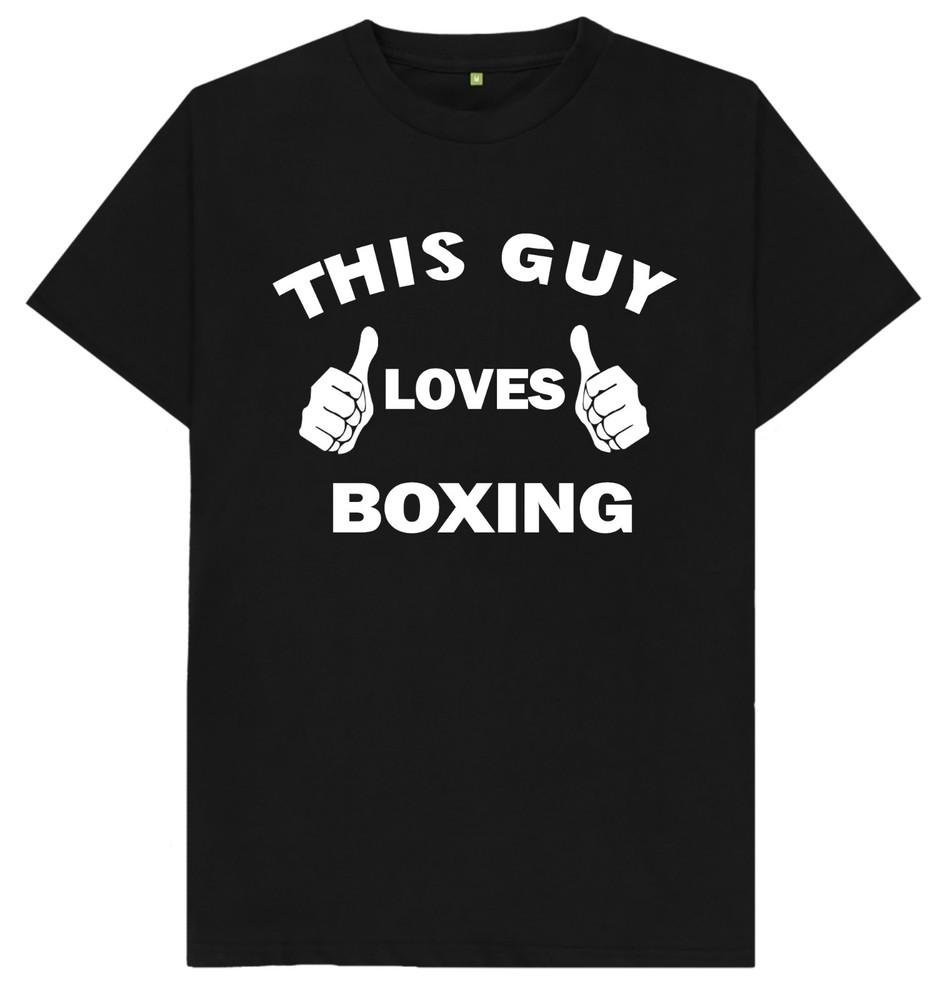 

This Guy Loves Boxing T Shirt L
