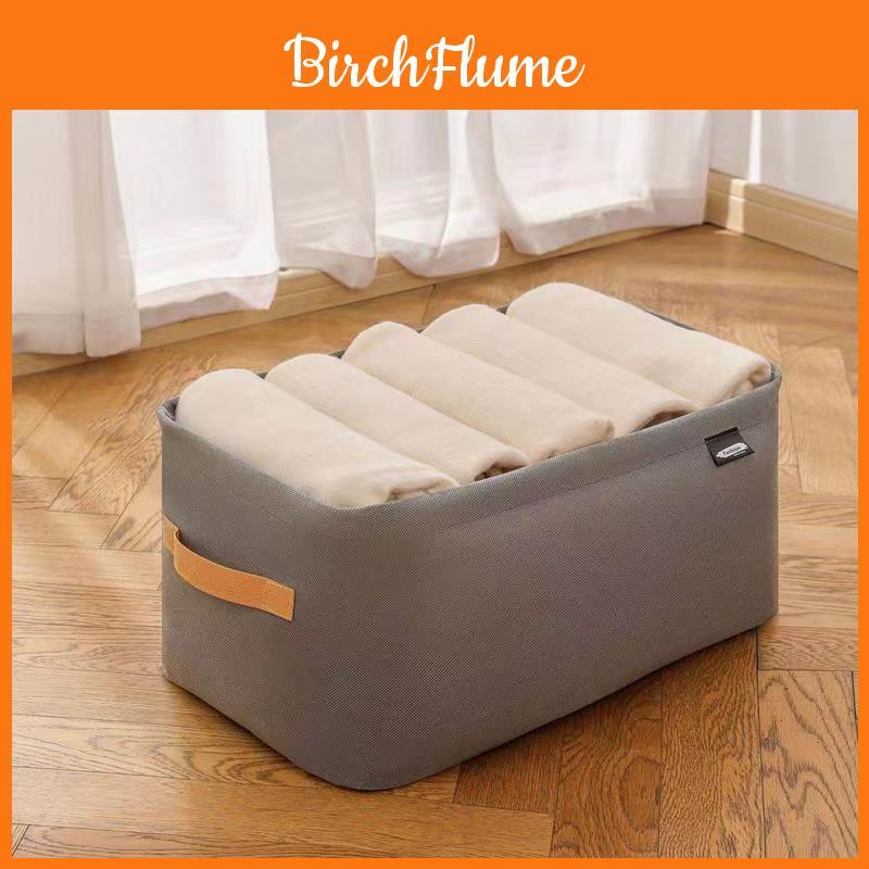 Clothes Storage Box Foldable Nonwoven Fabric With Stackable Design For Bedroom And Closet Organization