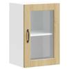 VidaXL Armoire murale de cuisine et porte en verre Porto chêne sonoma 854010